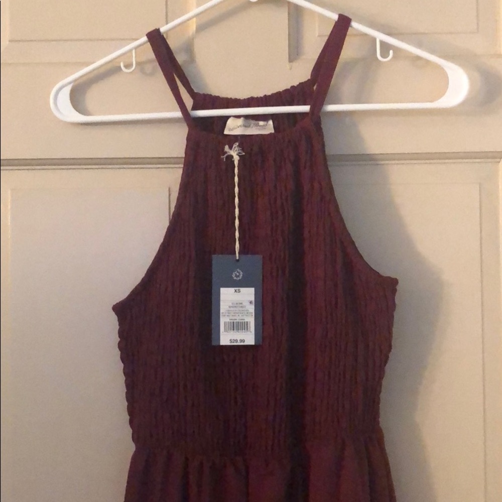 Burgundy maxi dress